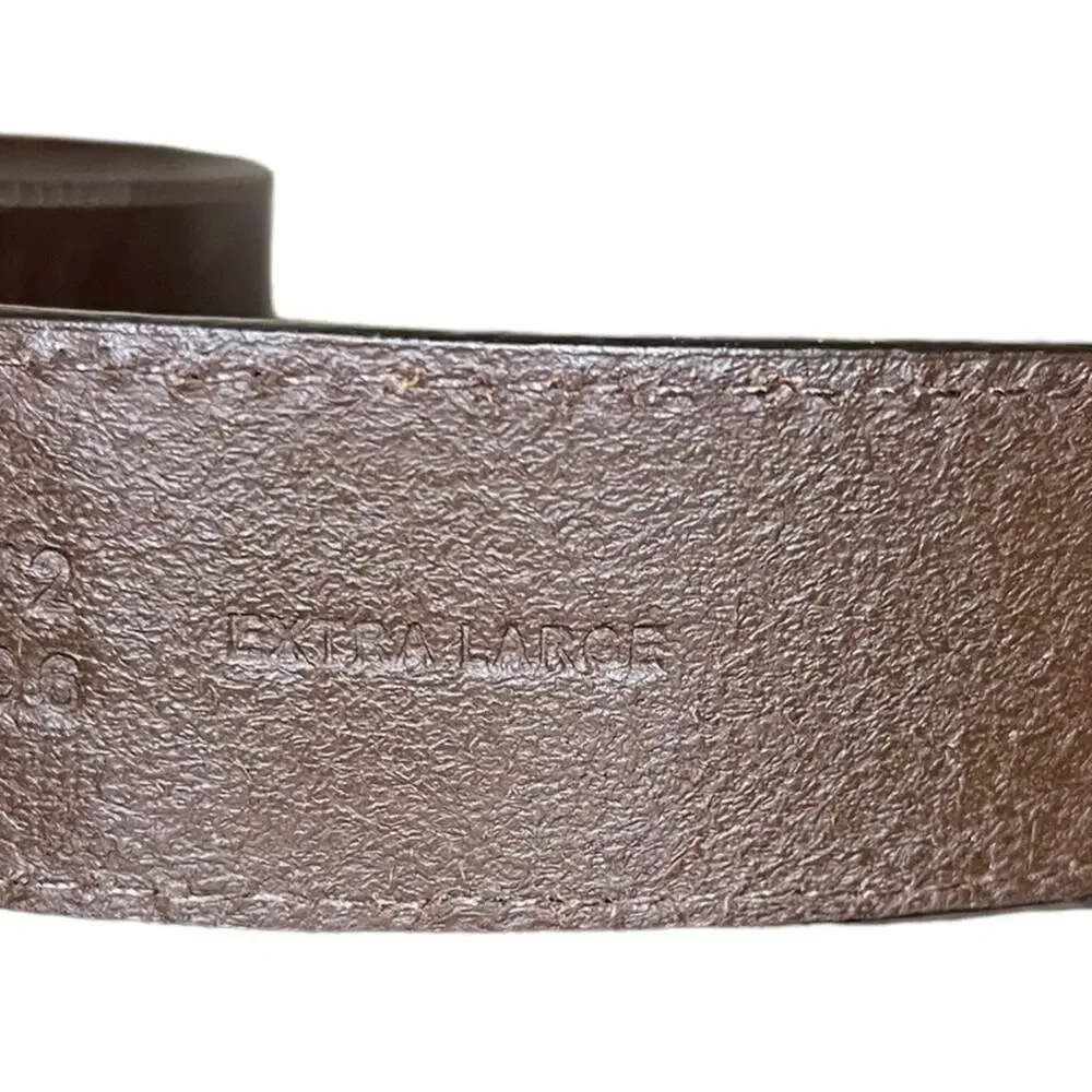 Genuine Leather Western Style Belt Gold Buckle Kids Xtra Large (Or Womens Small)